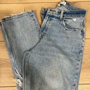 abercrombie & fitch curve love jeans size 26/2 the 90s straight ultra high rise